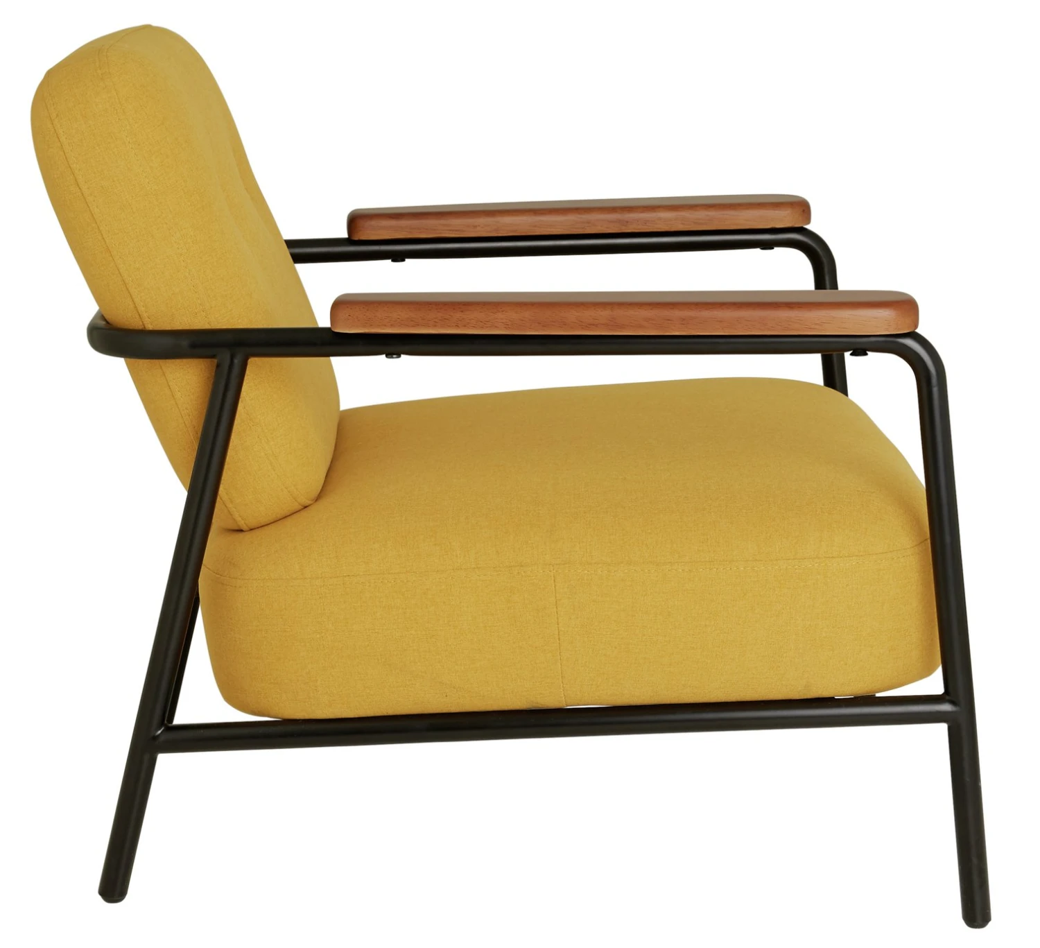 Habitat Cooper Fabric Armchair - Yellow - Image 5