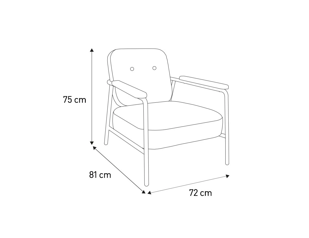 Habitat Cooper Fabric Armchair - Yellow - Image 8