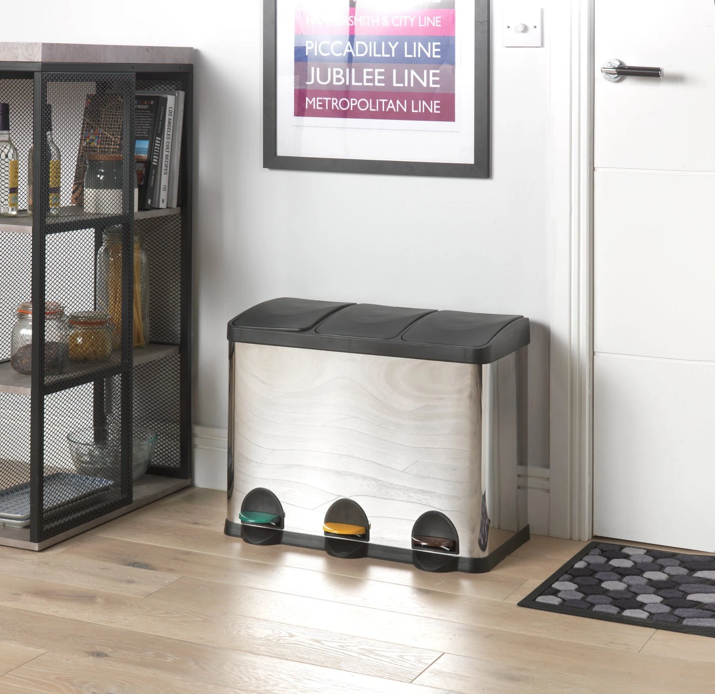 Habitat 45 Litre Triple Compartment Recycling Bin - Image 2