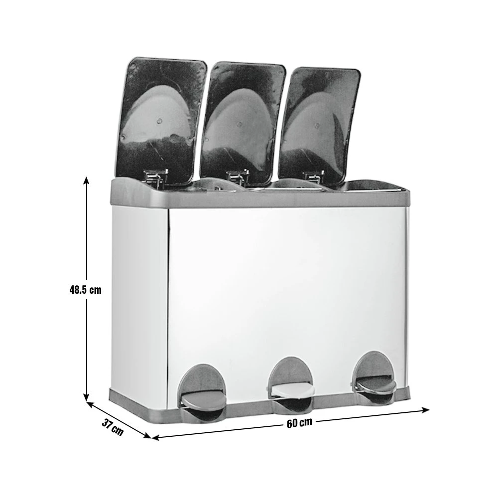 Habitat 45 Litre Triple Compartment Recycling Bin - Image 6