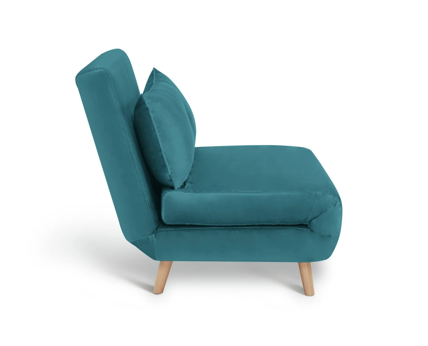 Habitat Roma Small Double Velvet Chairbed - Teal - Image 6