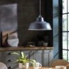 Habitat Core Metal Pendant Shade - Flint Grey