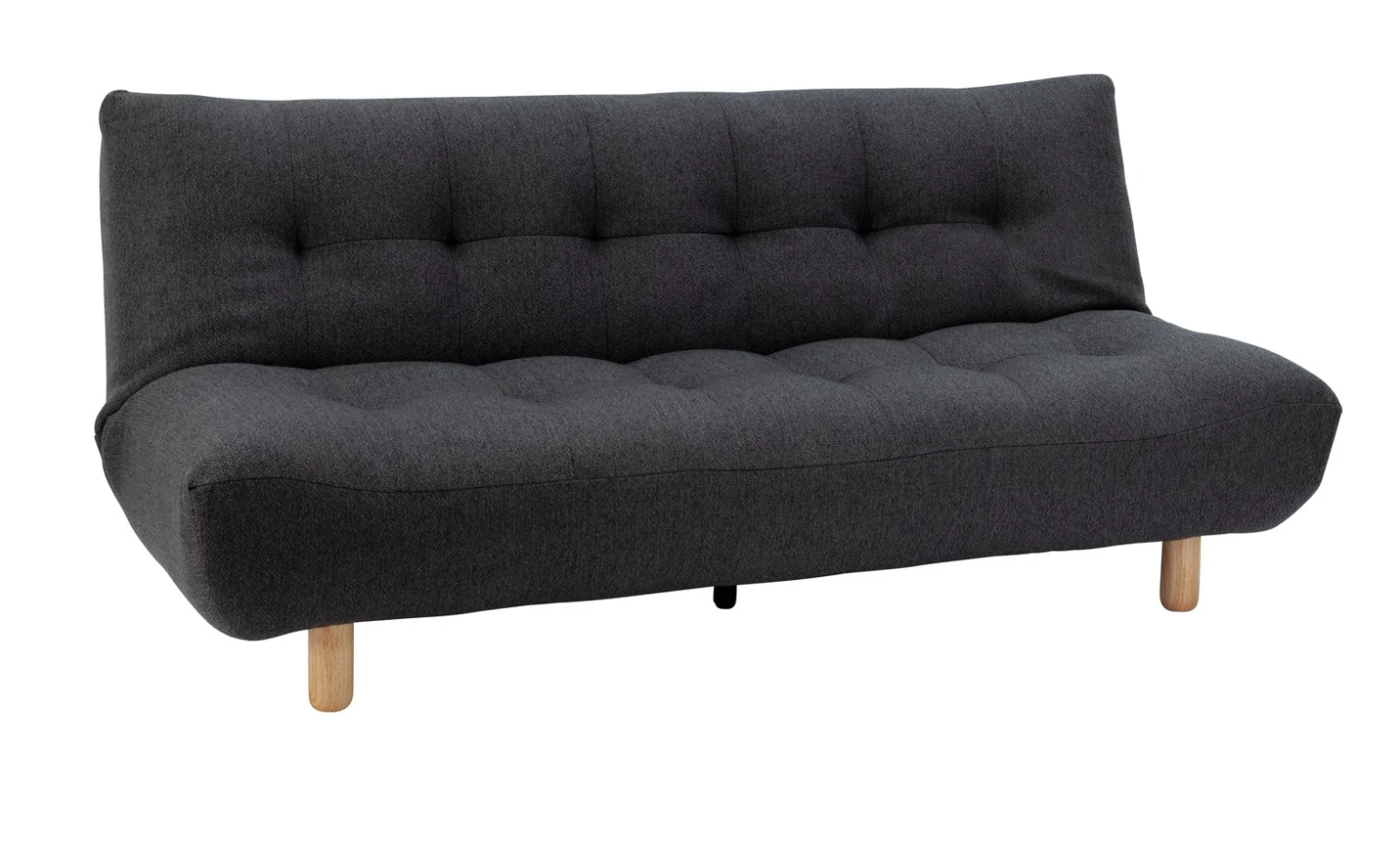 Habitat Kota Boucle 3 Seater Clic Clac Sofa Bed - Charcoal - Image 3
