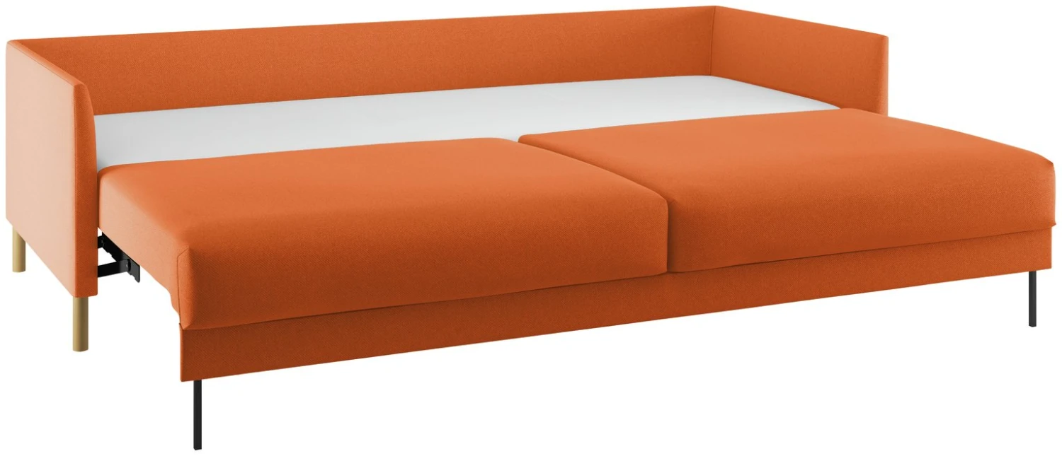 Habitat Hyde 3 Seater Fabric Sofa Bed - Orange - Image 3