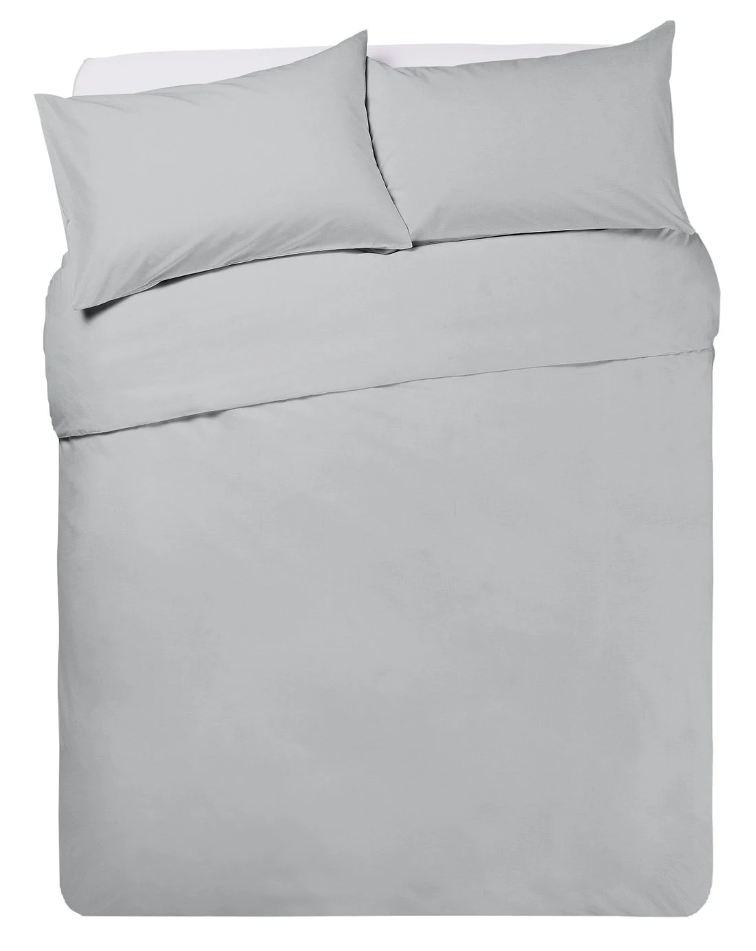 Habitat Cotton Anti Microbial Dove Grey Bedding Set-Kingsize