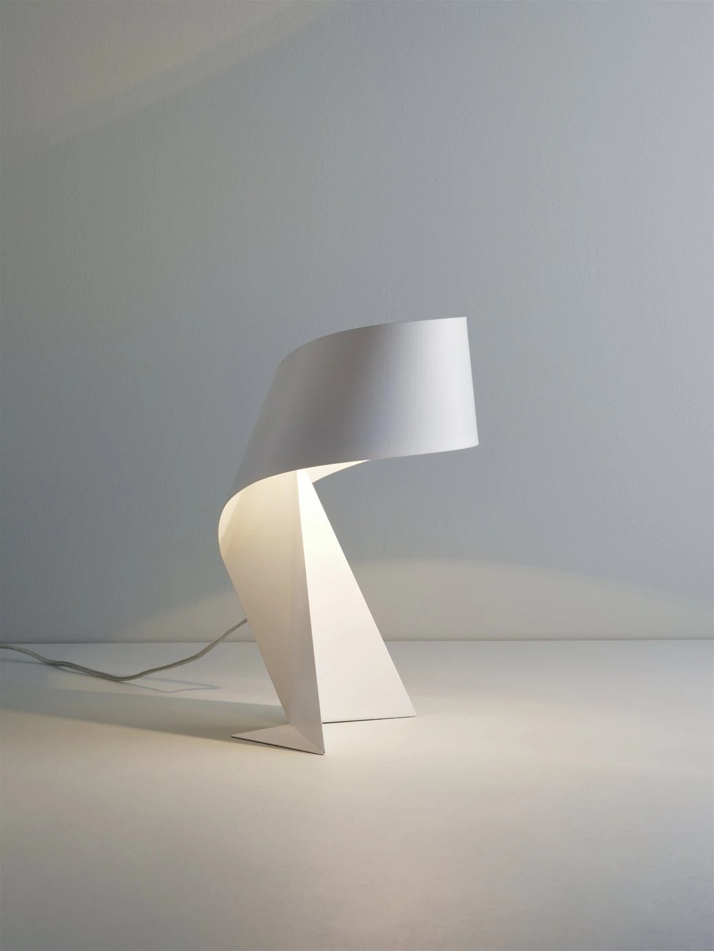 Habitat Ribbon Mini Metal Table Lamp - White - Image 3