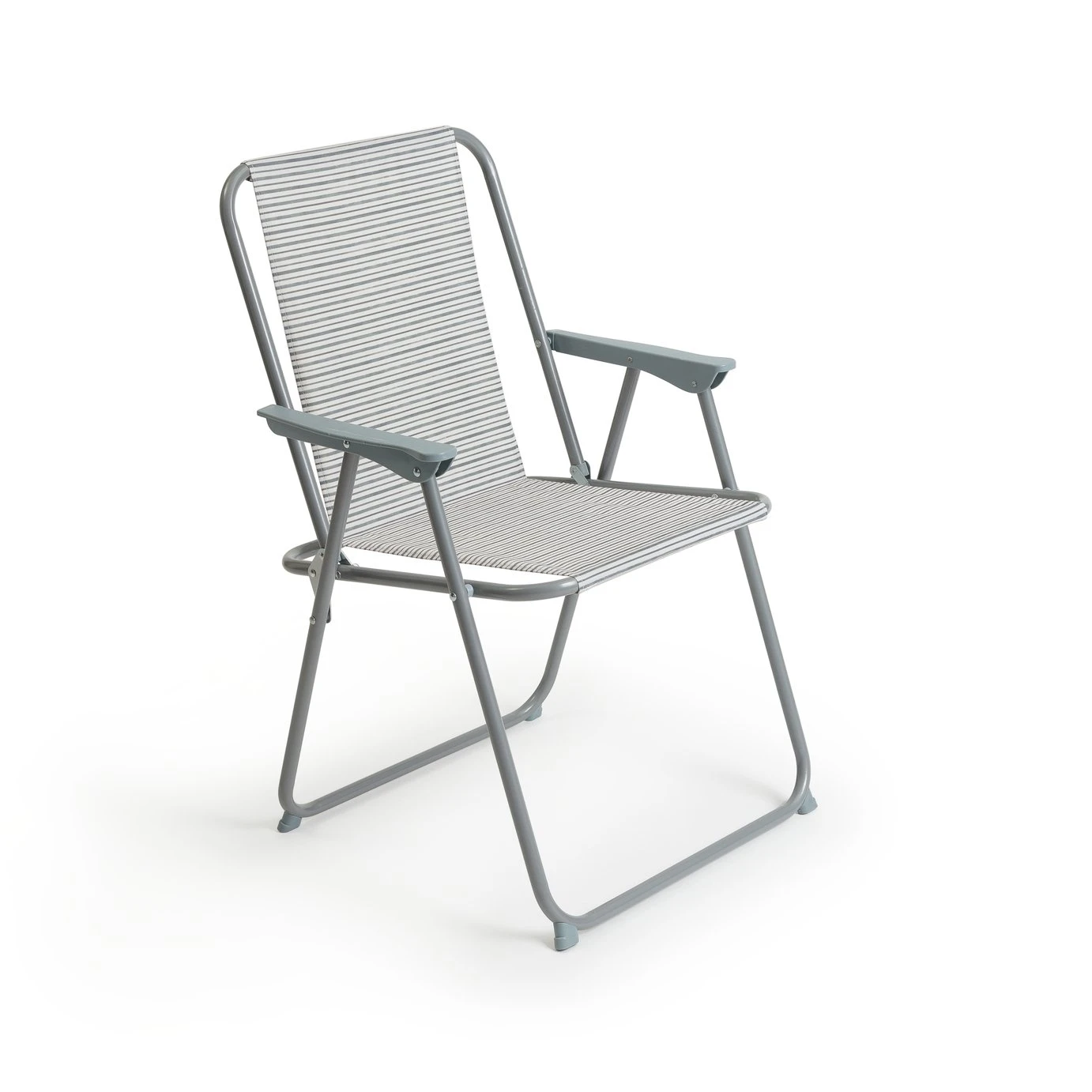 Habitat Folding Metal Garden Chair - Grey
