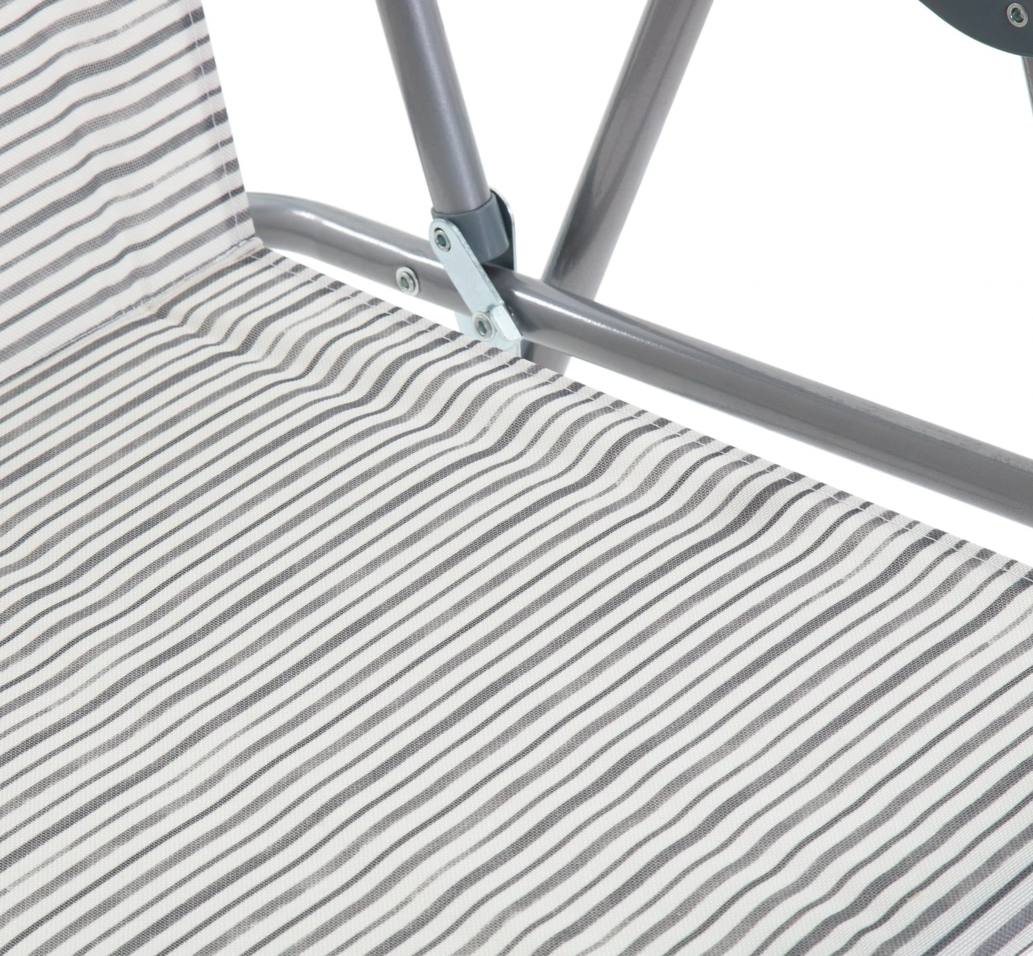 Habitat Folding Metal Garden Chair - Grey - Image 8