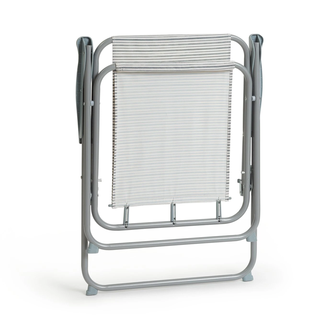 Habitat Folding Metal Garden Chair - Grey - Image 9