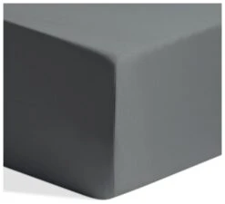 Habitat Egyptian Cotton 400TC Slate Grey Fitted Sheet-Double