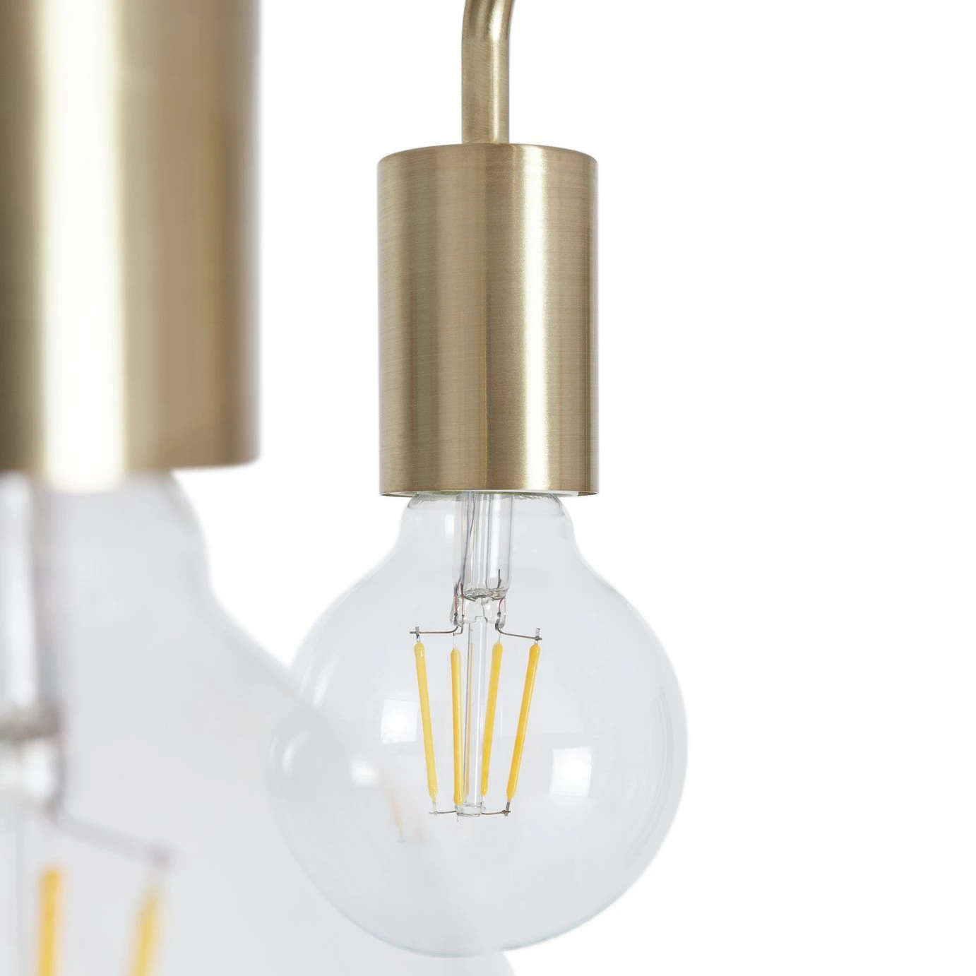 Habitat Rayner Steel 3 Light LED Flush Ceiling Light - Brass - Image 4