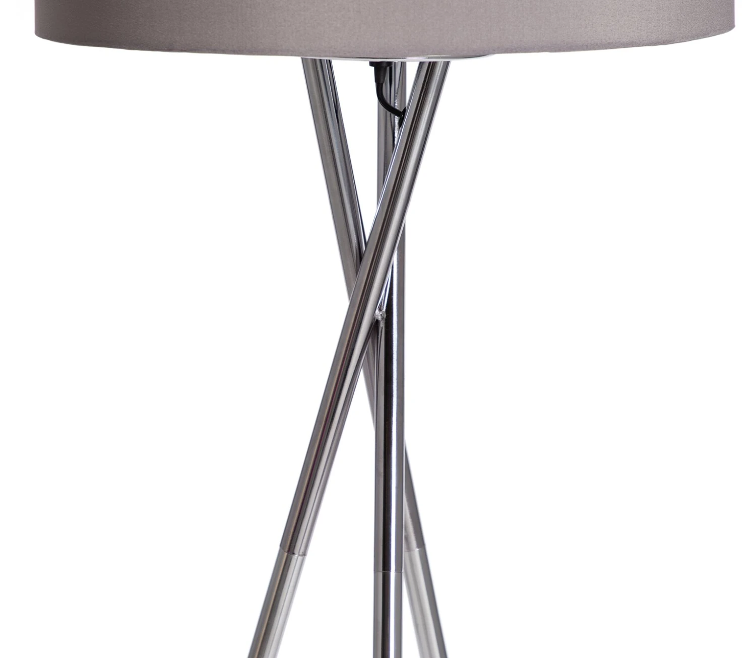 Habitat Tripod Floor Lamp - Grey And Chrome - Image 4