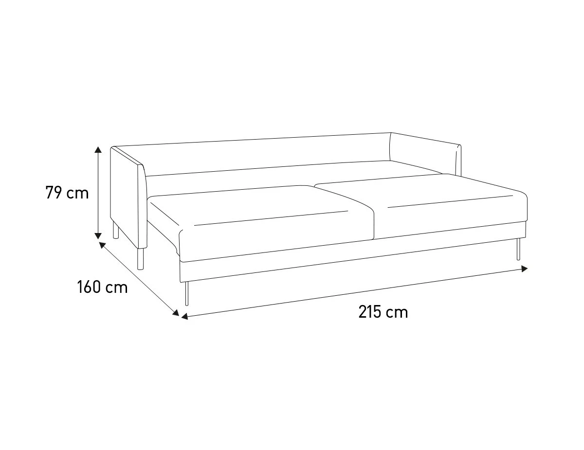 Habitat Hyde 3 Seater Leather Sofa Bed - Tan - Image 10