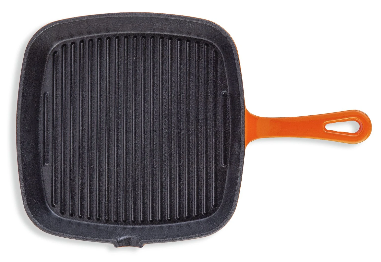 Habitat 23cm Cast Iron Griddle Pan - Orange - Image 5