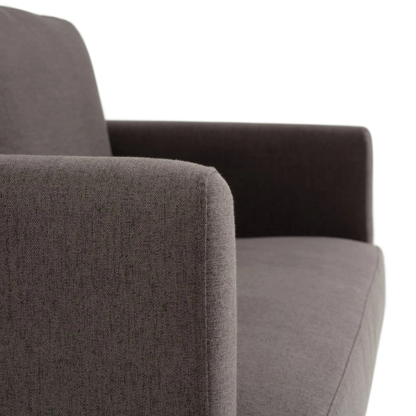 Habitat Remi Fabric 2 Seater Chaise Sofa In A Box - Charcoal - Image 8