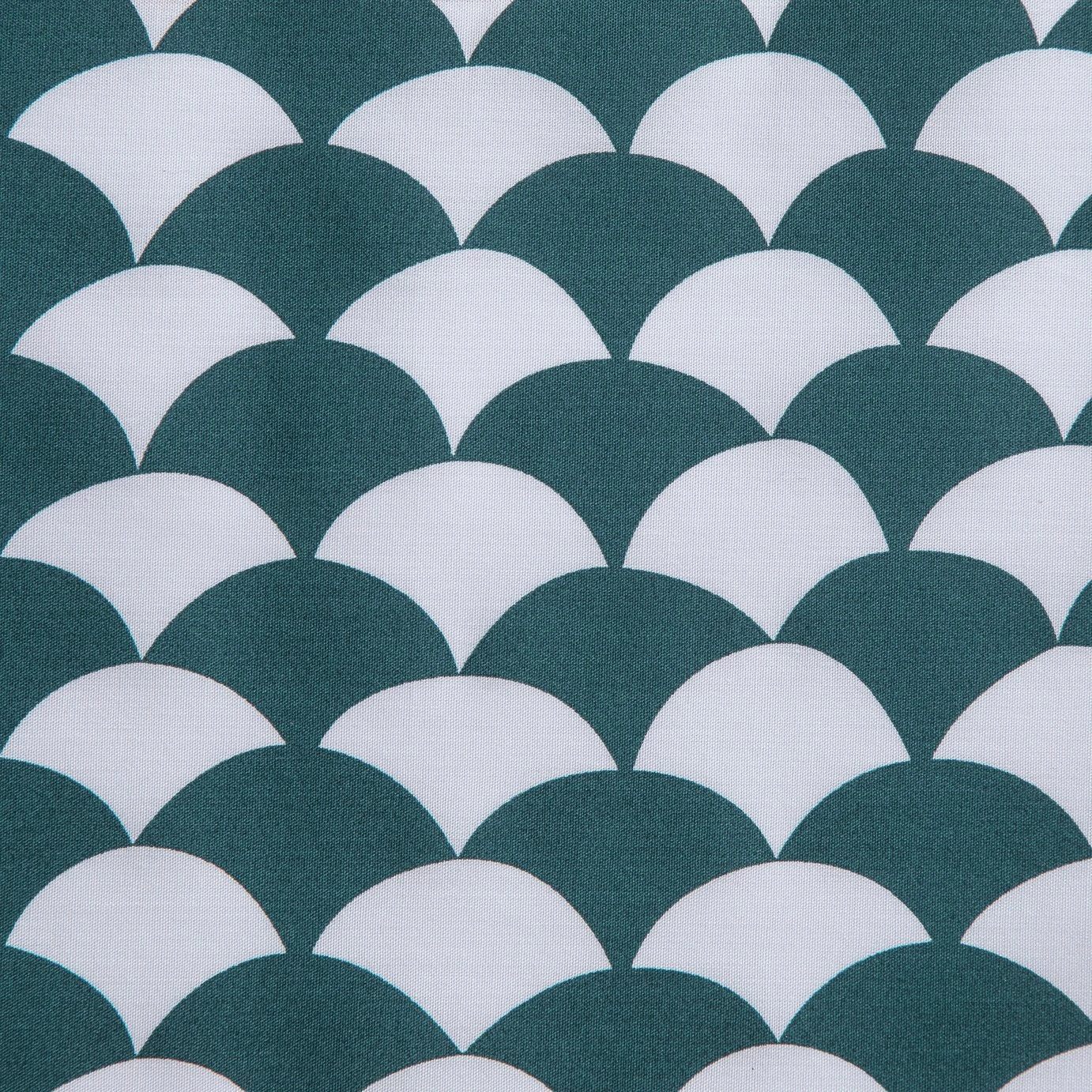 Habitat Cotton Scallop Teal Reversible Bedding Set-Superking - Image 2