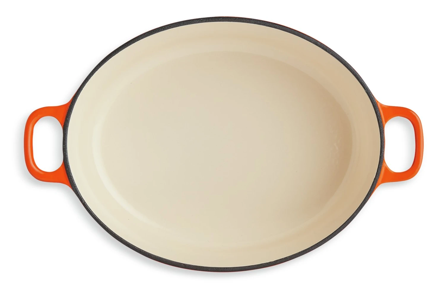 Habitat 4.7 Litre Cast Iron Oval Casserole Dish - Orange - Image 3