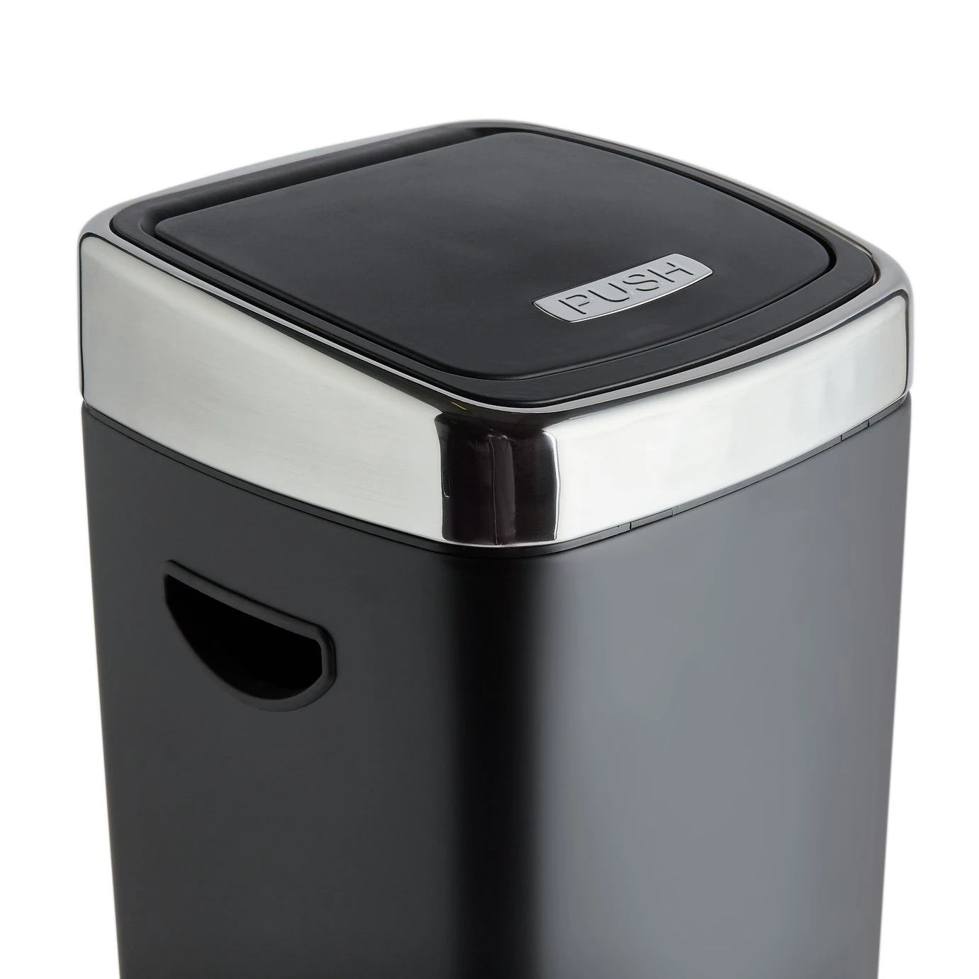 Habitat 30 Liter Square Touch Top - Black - Image 5