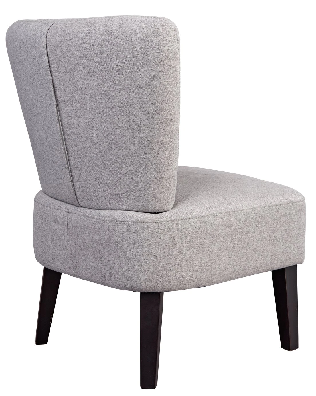 Habitat Delilah Fabric Cocktail Chair - Light Grey - Image 4