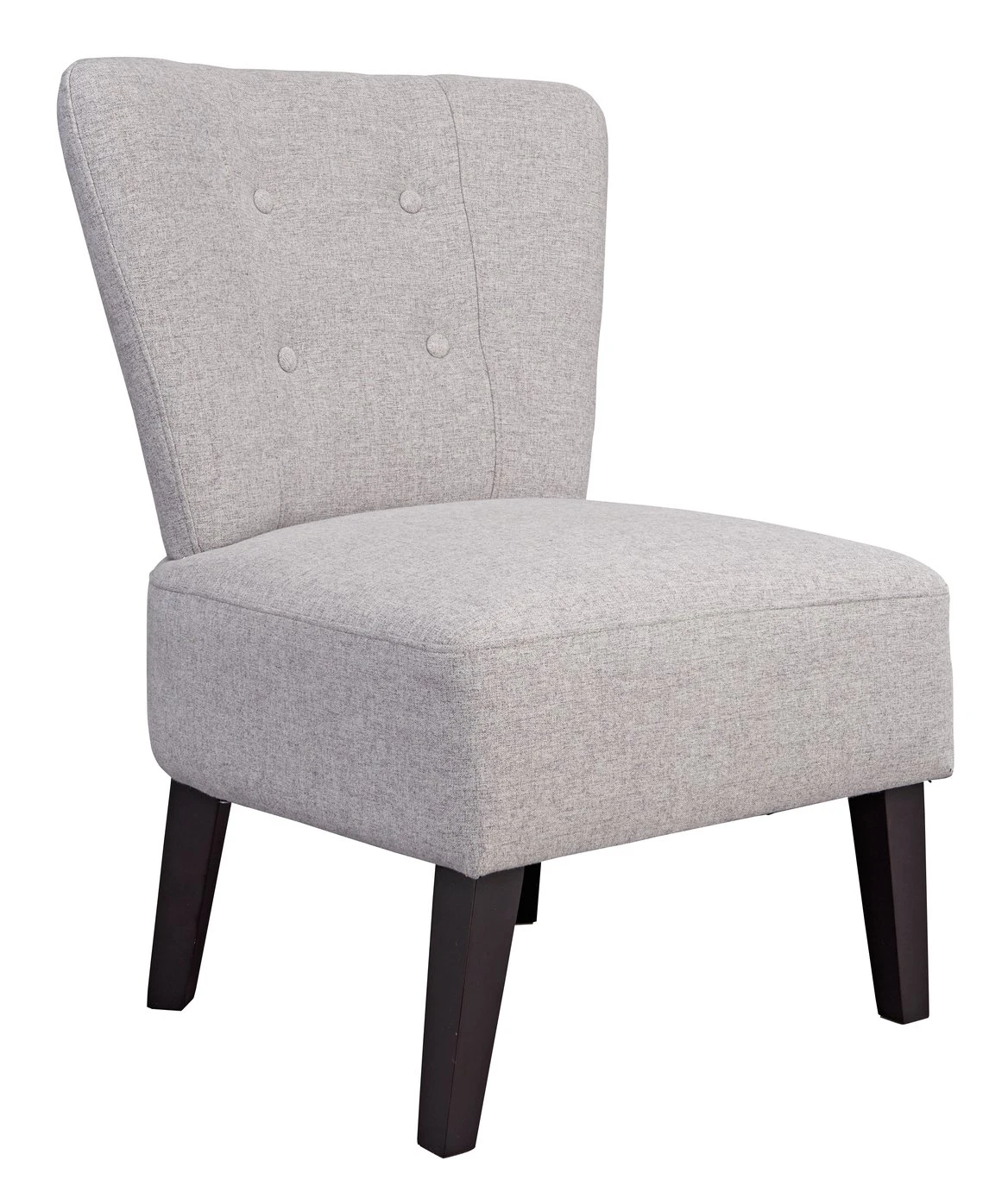 Habitat Delilah Fabric Cocktail Chair - Light Grey - Image 5