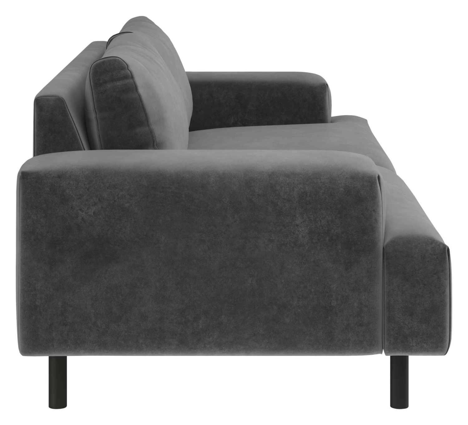 Habitat Julien Velvet 3 Seater Sofa - Grey - Image 6