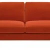 Habitat Teo Velvet 2 Seater Sofa - Orange