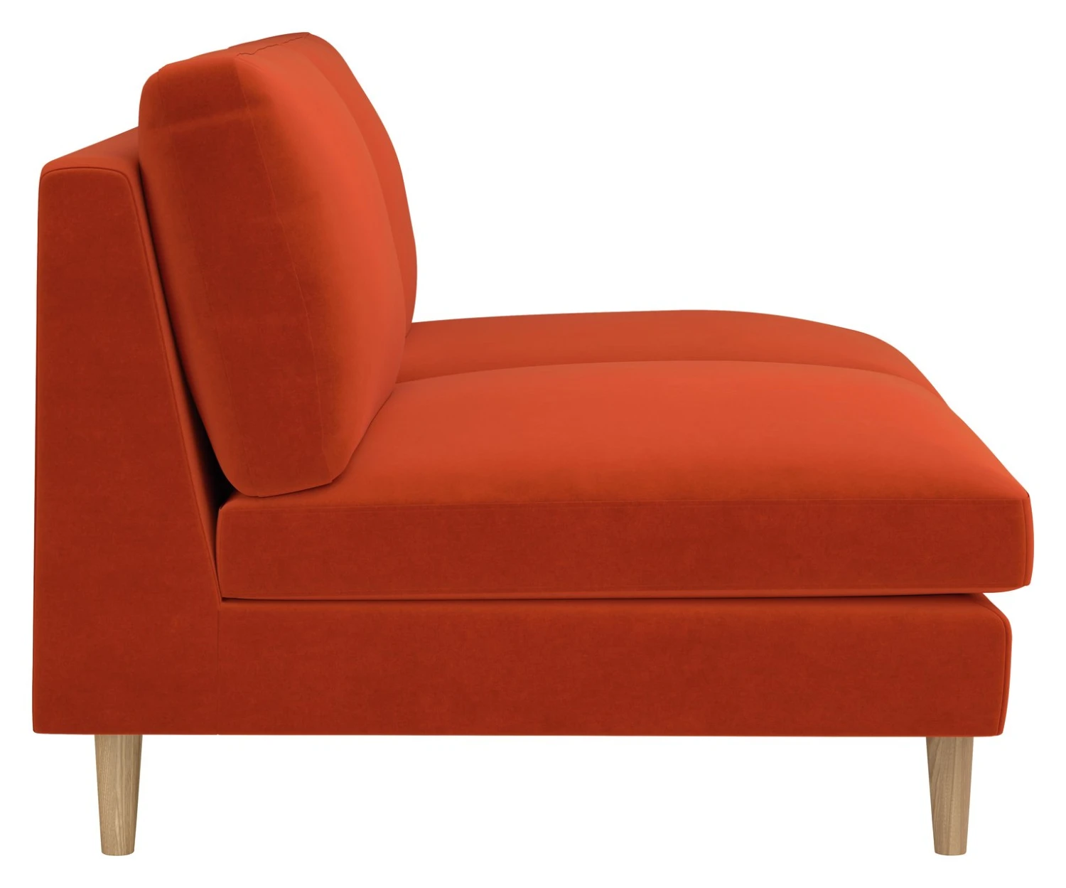 Habitat Teo Velvet 2 Seater Sofa - Orange - Image 6