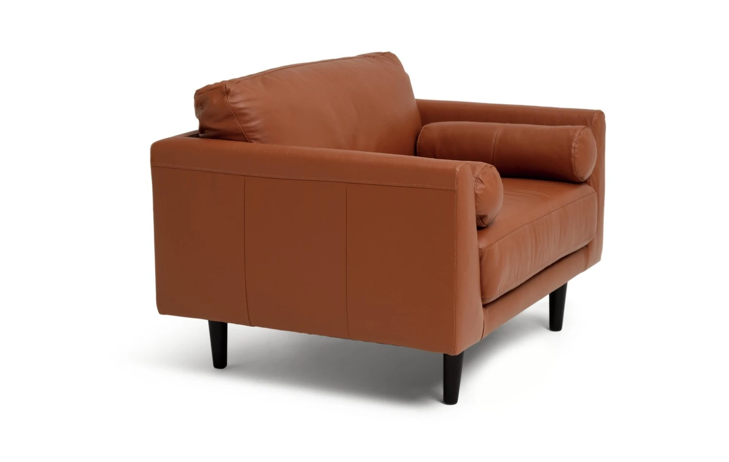 Habitat Jackson Leather Cuddle Chair - Tan - Image 5