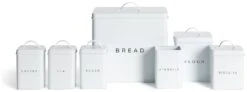 Habitat 7 Piece Carbon Steel Storage Set - White