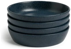 Habitat Addison 4 Piece Stoneware Pasta Bowls - Blue