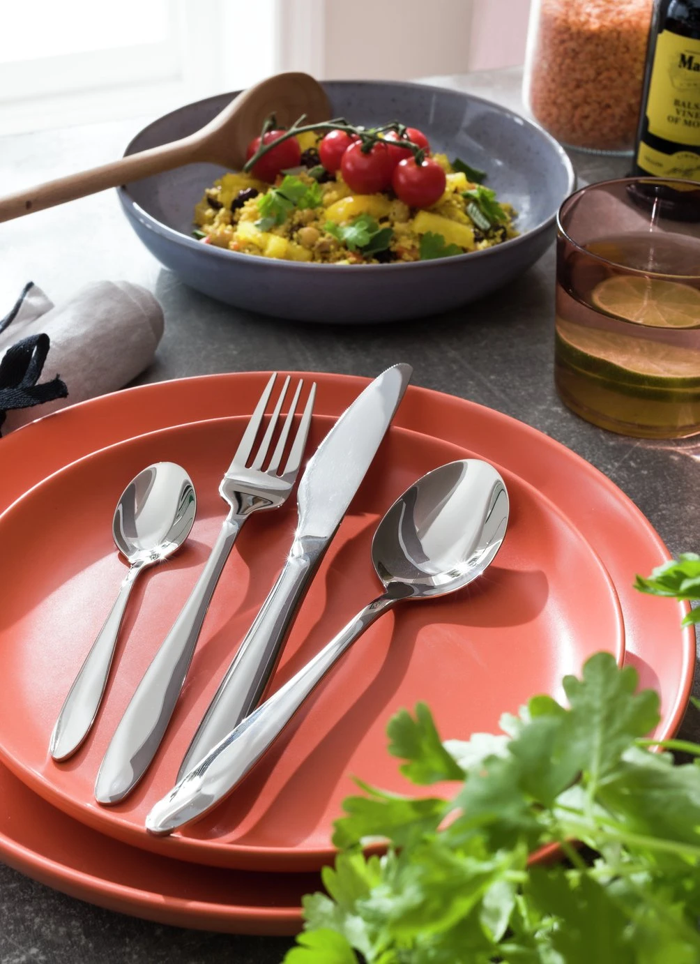 Habitat Simplicity 32 Piece Stainless Steel Cutlery Set - Image 2