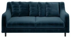 Habitat Swift Velvet 3 Seater Sofa - Blue