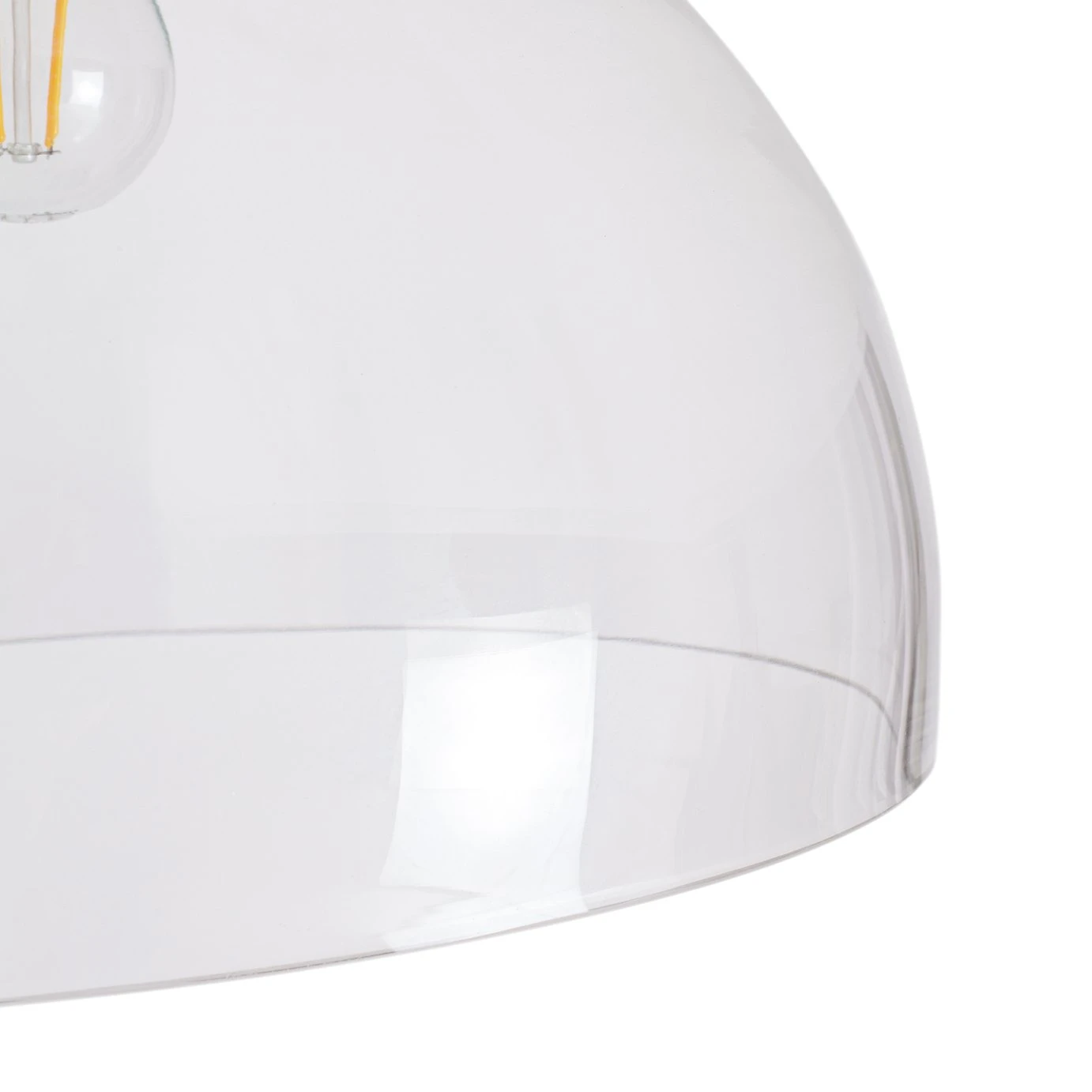 Habitat Diablo Glass Flush To Ceiling Light - White - Image 3