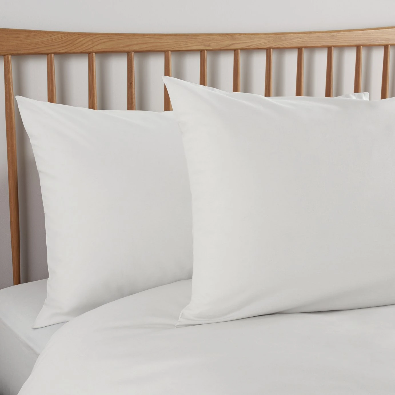 Habitat Cool Tencel Cotton Plain White Bedding Set - Single - Image 5