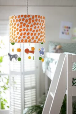 Habitat Kids Drum Dash Print & Hanging Animal Ceiling Shade