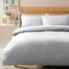 Habitat Stonewashed Cotton Plain White Bedding Set - Single