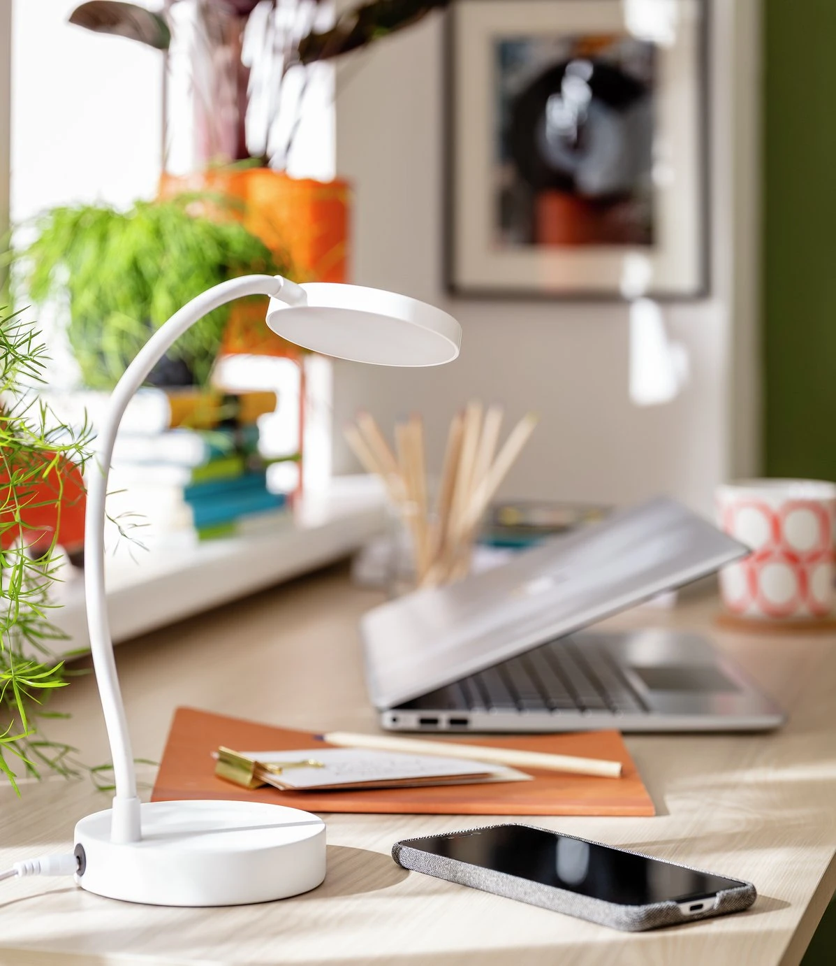 Habitat Mopsa LED Touch Desk Lamp - White - Image 9