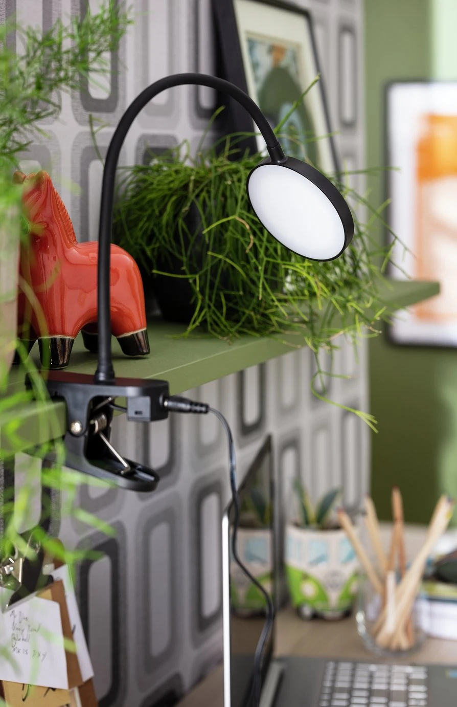 Habitat Mopsa Clip Lamp - Black - Image 2