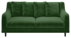 Habitat Swift Velvet 2 Seater Sofa - Moss Green
