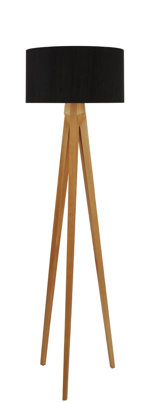 Habitat Tripod Wooden Floor Lamp Base Only - Ash - Image 2