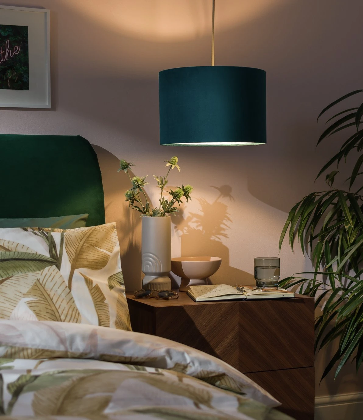 Habitat 30cm Velvet Shade - Teal - Image 6