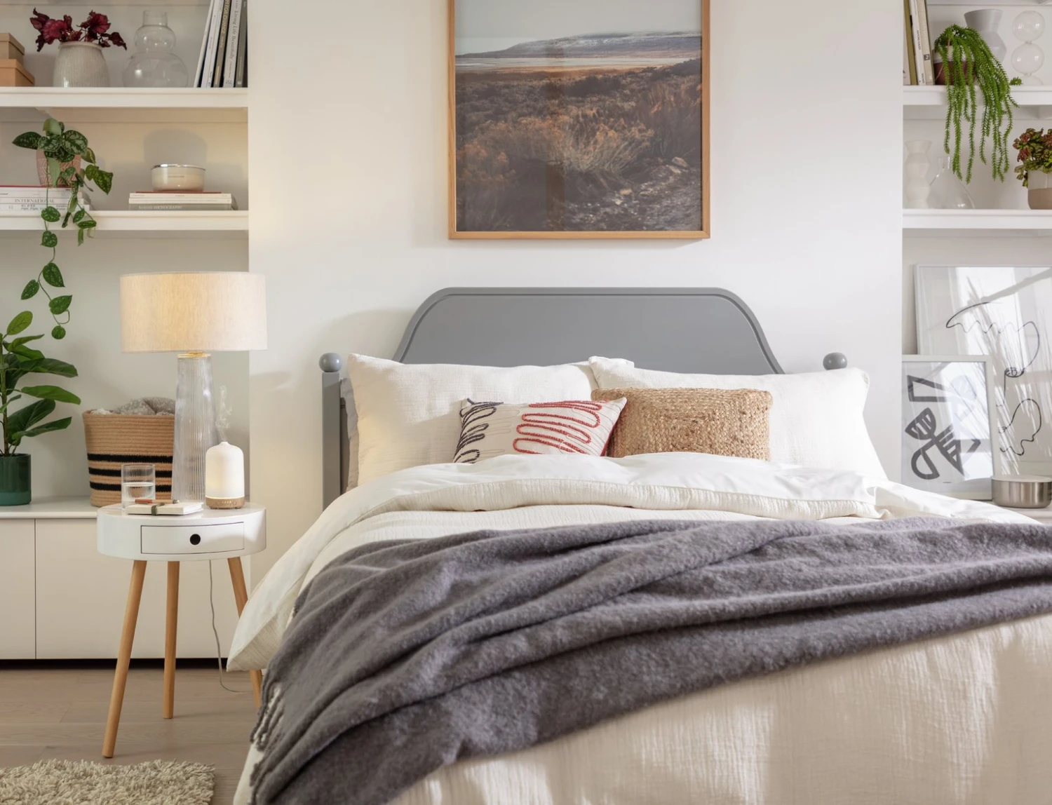 Habitat 35cm Linen Drum Shade - Oatmeal - Image 5