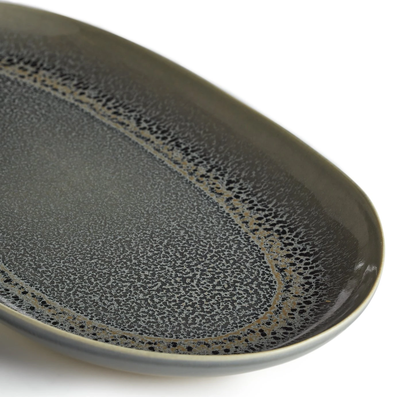 Habitat Evora Stoneware Serving Platter - Green - Image 3