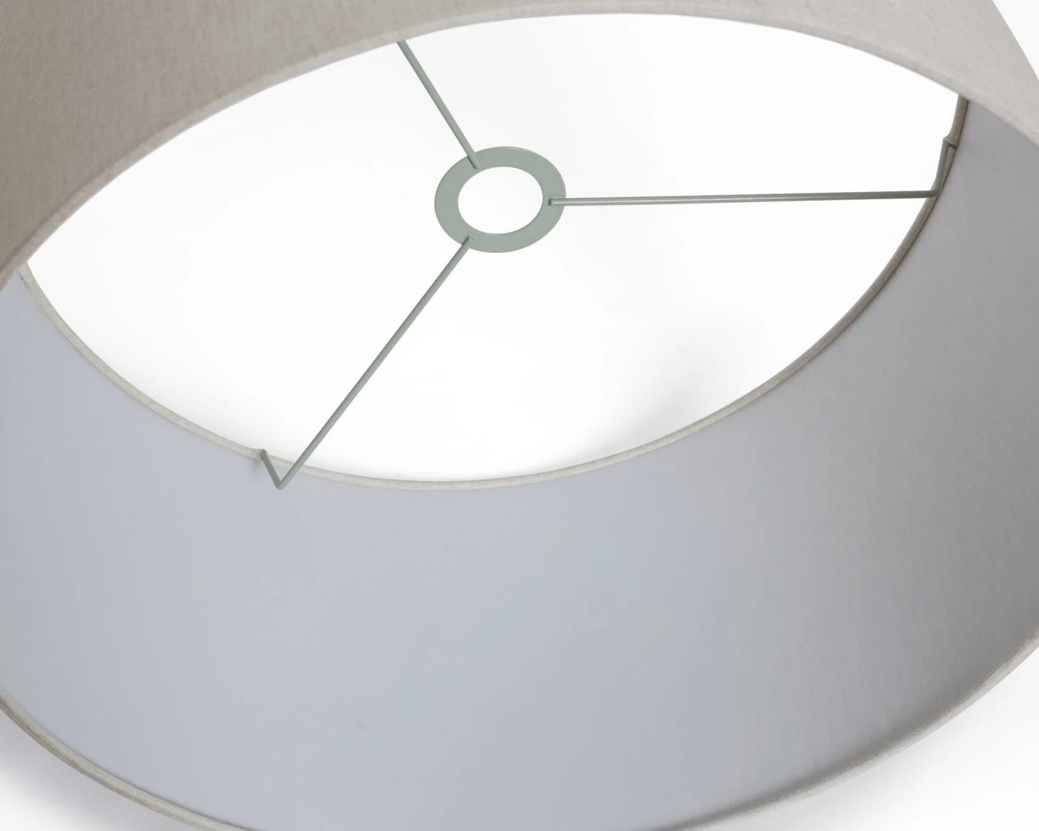 Habitat 49cm Linen Drum Shade - Oatmeal - Image 4