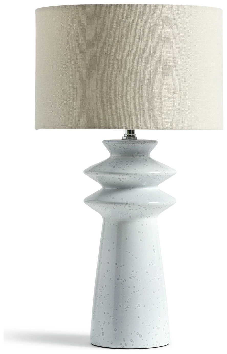 Habitat Astraeus Ceramic Table Lamp - White & Cream - Image 2