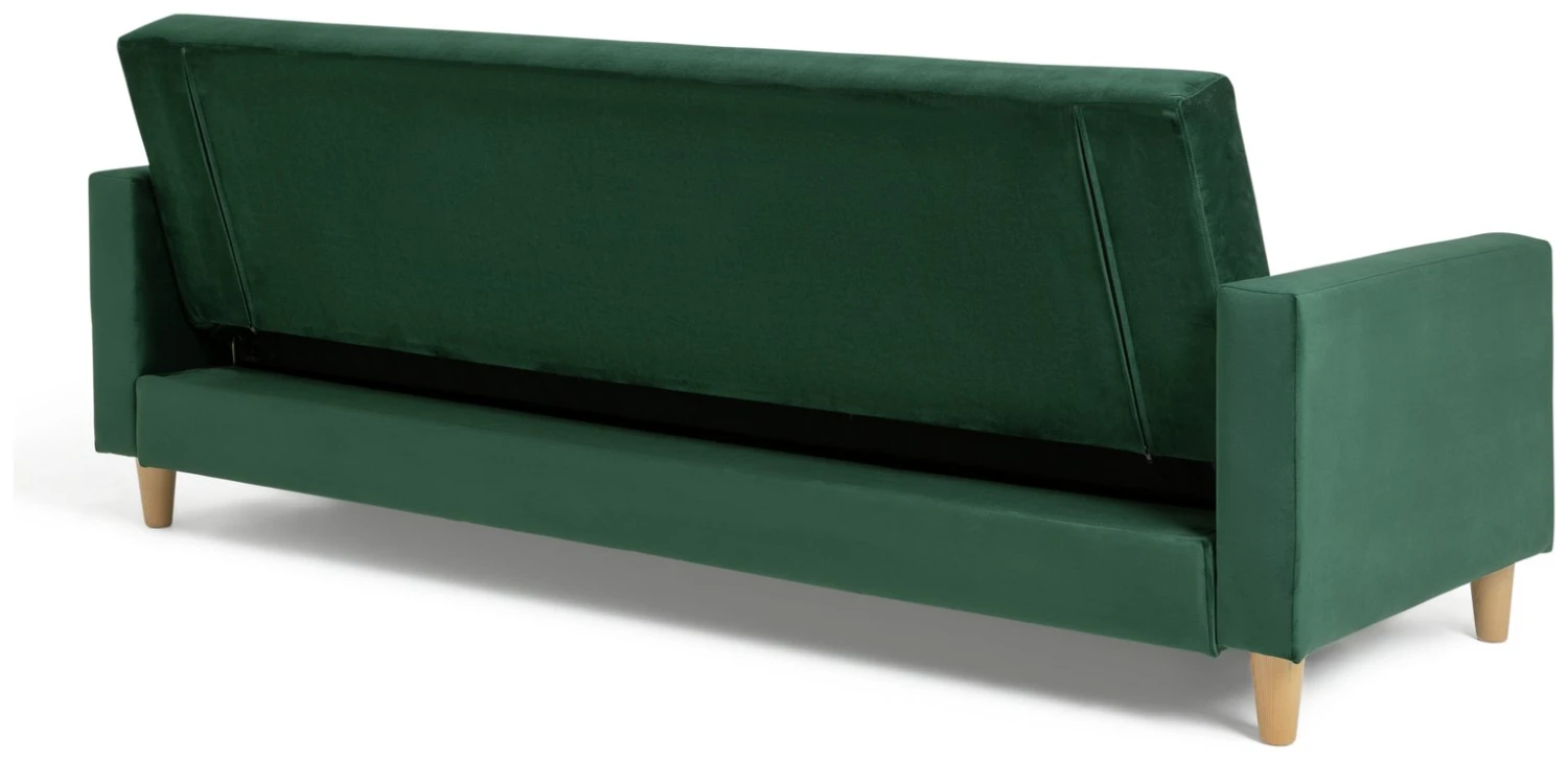 Habitat Brooks Clic Clac Storage Fabric Sofa Bed - Green - Image 10
