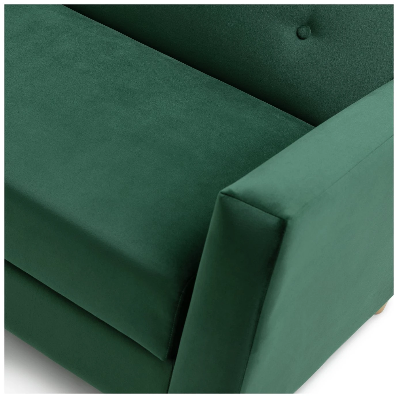 Habitat Brooks Clic Clac Storage Fabric Sofa Bed - Green - Image 12