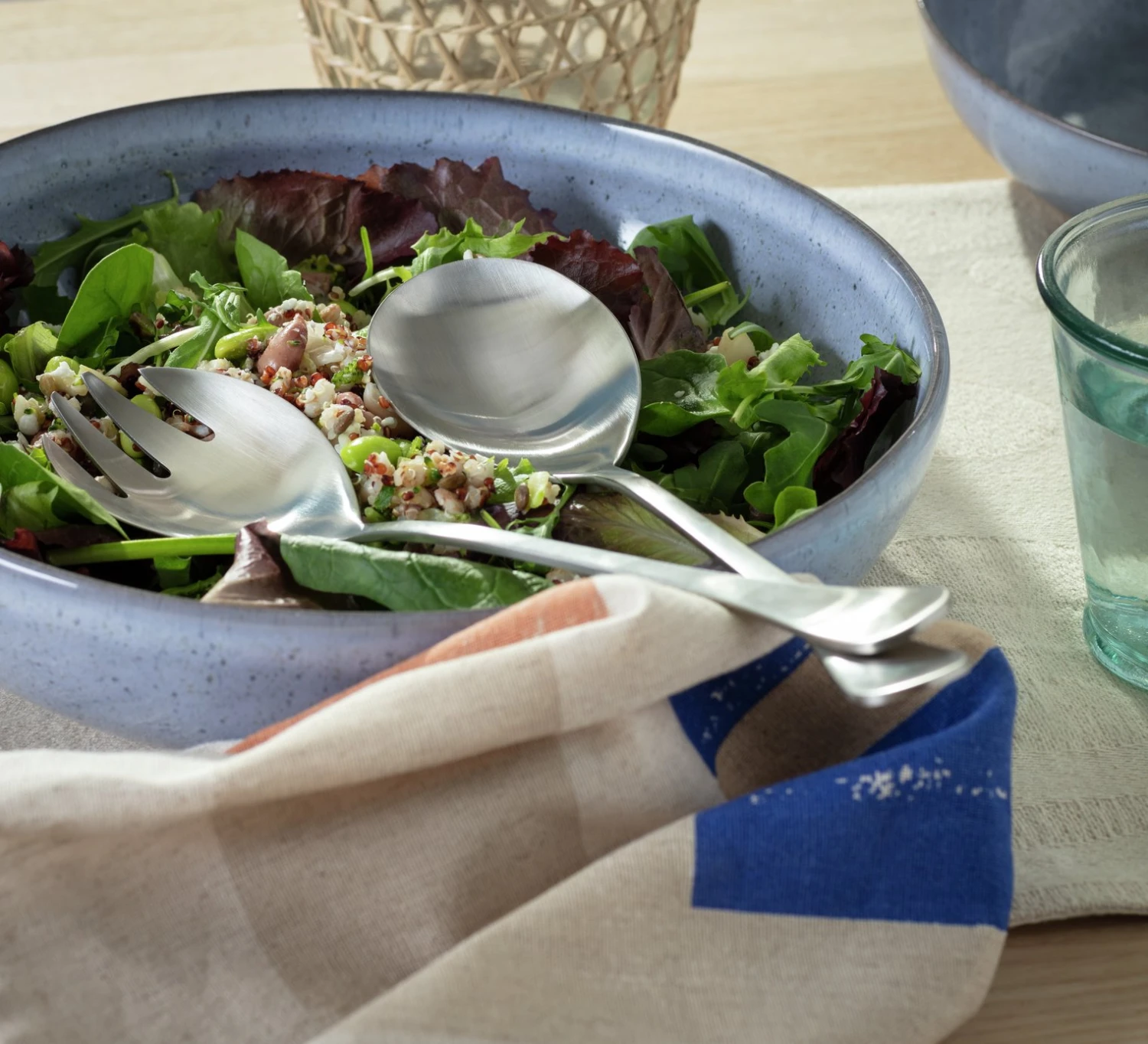 Habitat Evora 2 Piece Stainless Steel Satin Finish Servers - Image 2