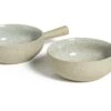 Habitat Mediterranean 2 Piece Stoneware Tapas Dish - Natural