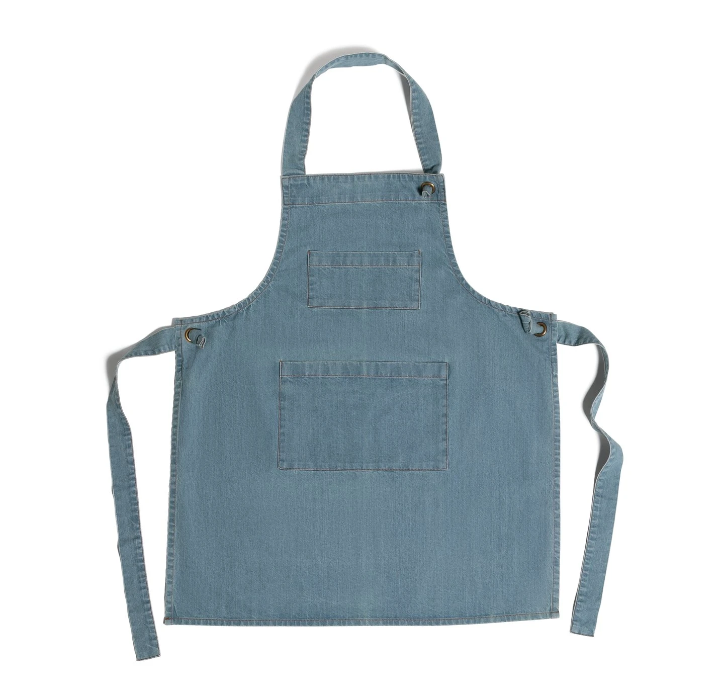 Habitat Mediterranean Denim Apron - Blue - Image 4